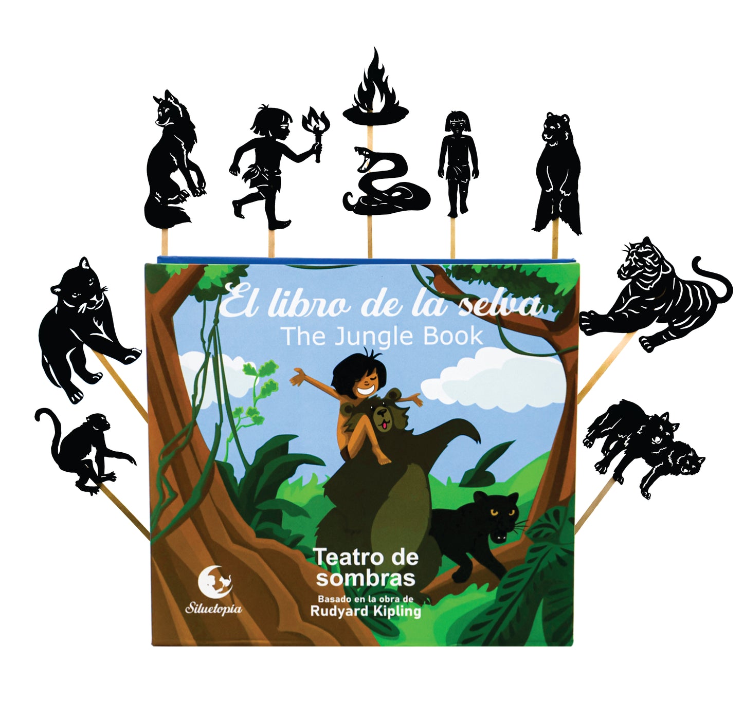 El Libro de la Selva + Marionetas.  Un Teatro de Sombras Interactivo (Bilingüe)