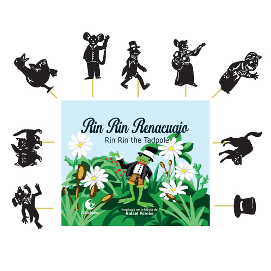Rin Rin Renacuajo (Bilingüe), Edición de Lanzamiento: Libro + Set de 10 Marionetas